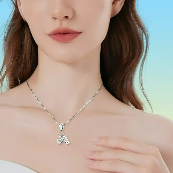 Passport & Ticket Charm Pendant (SKU #3041) - Picture 4 of 7